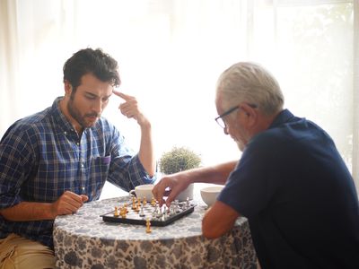 chess playing with family