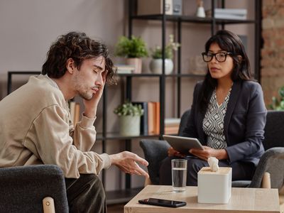 therapist and client in session