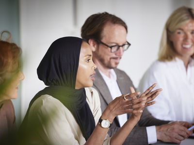 Business people at meeting