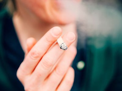 woman smoking