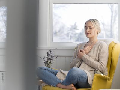 woman meditating