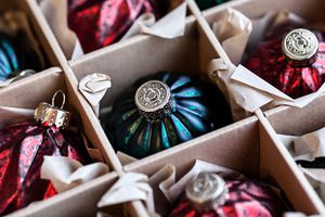 ornaments in a special storage box