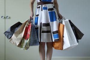 Woman holding shopping bags